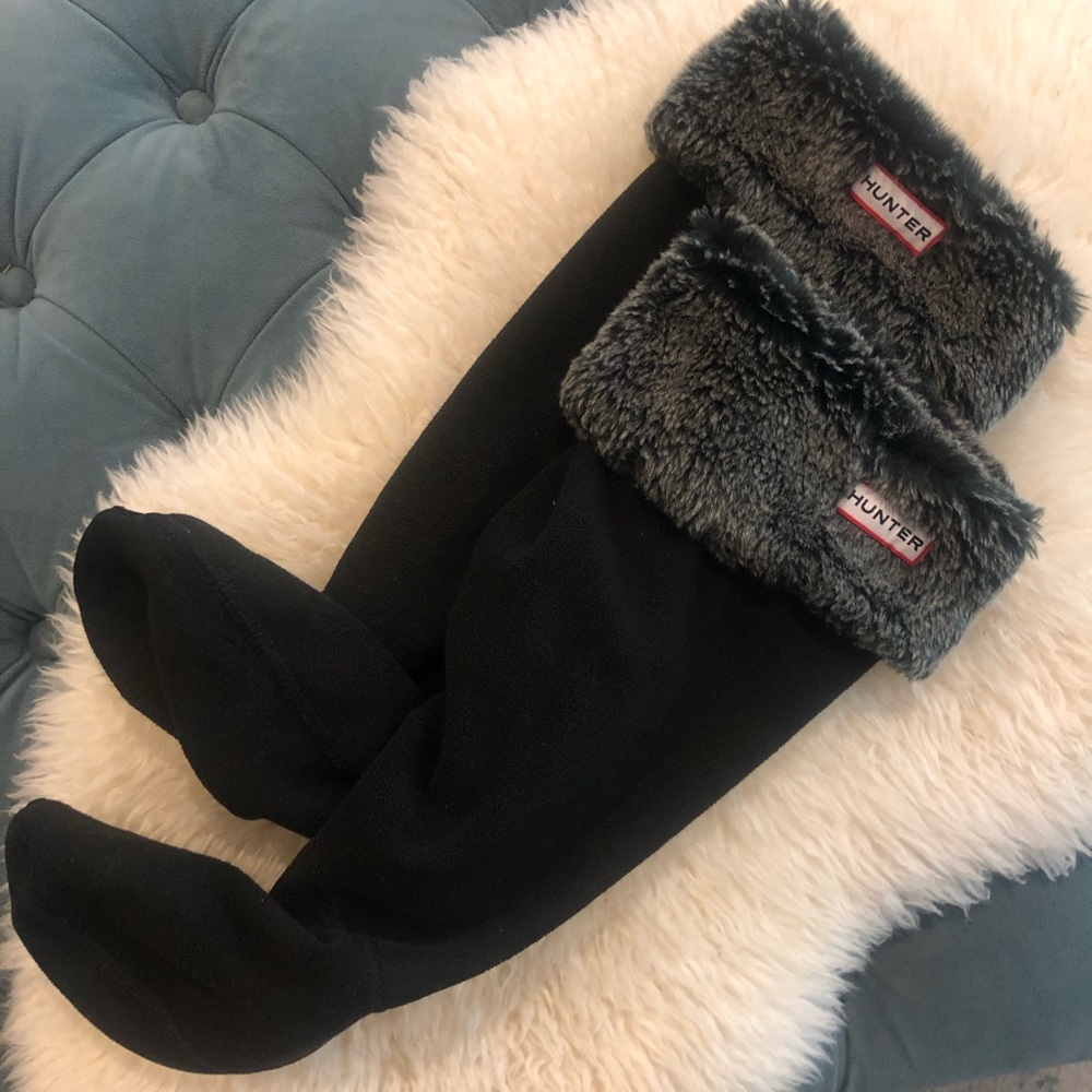 HUNTER Fur Boot Socks